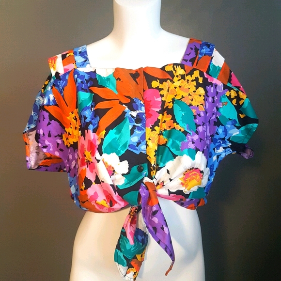 Vintage Tops - 💥HOST PIC💥 Vintage Floral Crop Top